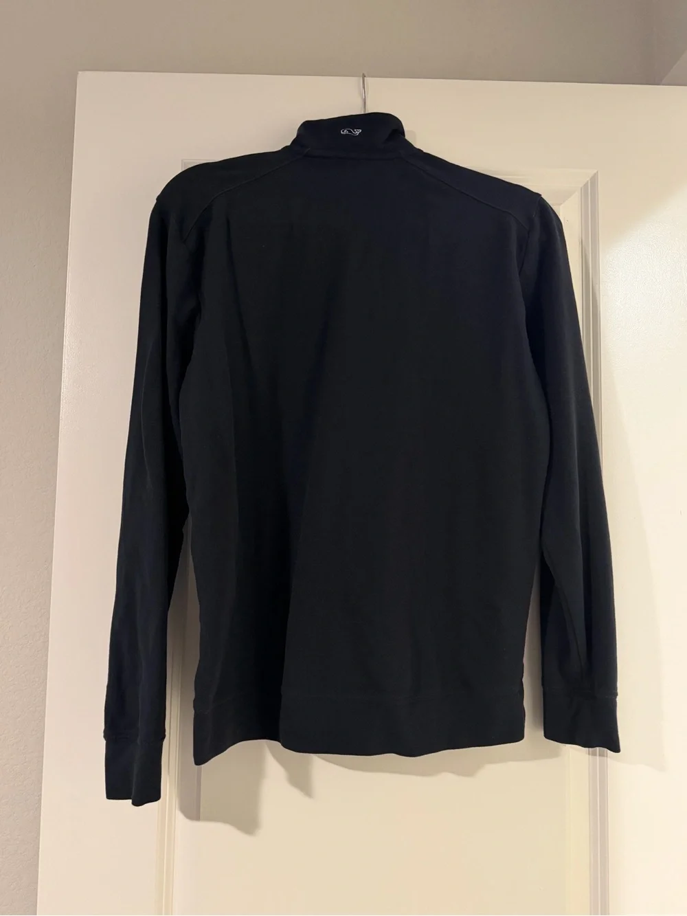 Vineyard vines black cotton quarter zip